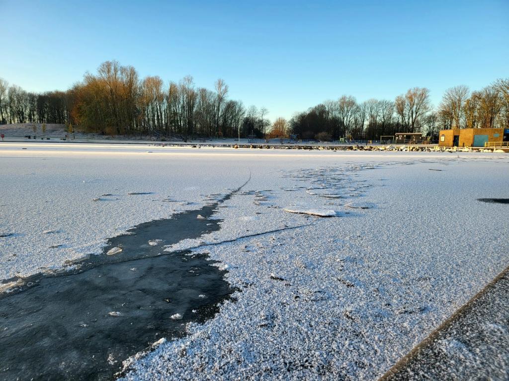 Frozen lake at Killingworth