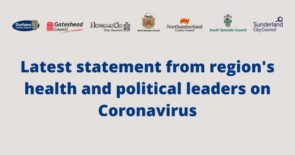 Latest statement from regional leaders on Coronavirus