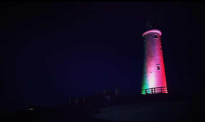 Lighthouse lit for LGBT+ History Month