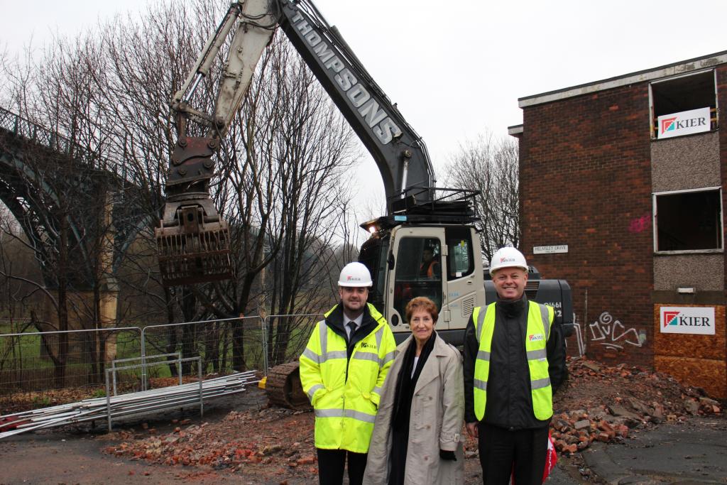 Demolition starts at Helmsley Drive