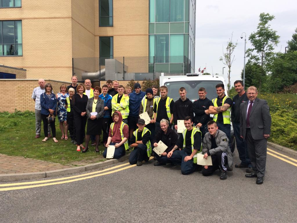 Trainees received certificates at North Tyneside Council's headquarters