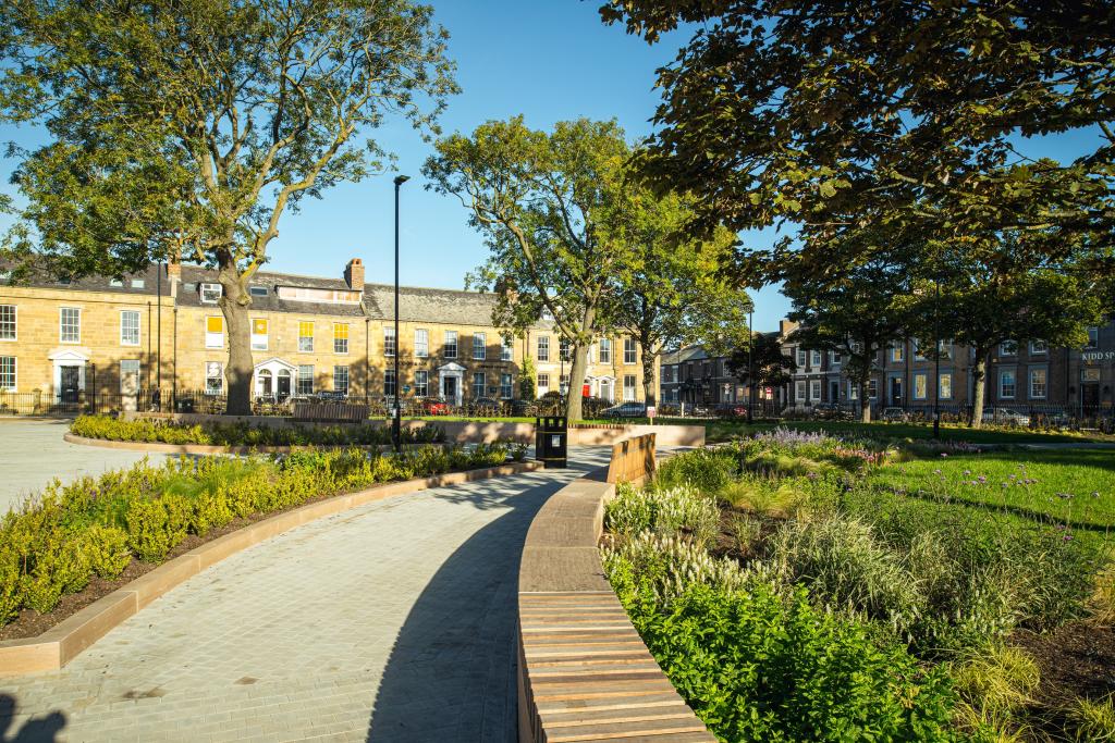 Photo of Northumberland Square after redevelopment 