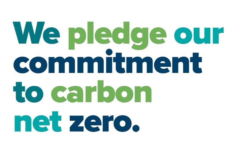 We pledge our commitment to net-zero