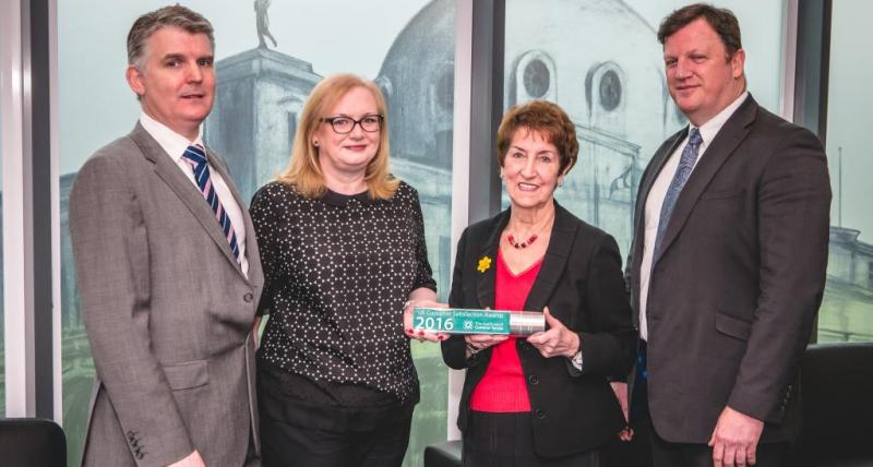 Council Chief Executive Patrick Melia; Paula Harvey, Head of Customer Service ENGIE; Elected Mayor Norma Redfearn and ENGIE Partnership Director Mike Hedges. Council Chief Executive Patrick Melia; Paula Harvey, Head of Customer Service ENGIE; Elected Mayor Norma Redfearn and ENGIE Partnership Director Mike Hedges.