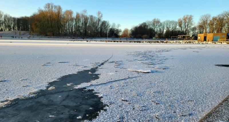 Frozen lake at Killingworth