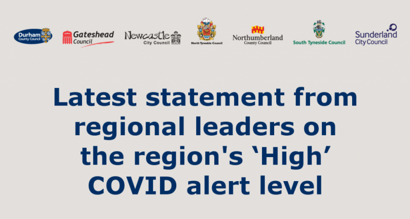 Latest statement from regional leaders on the region's ‘High’ COVID alert level