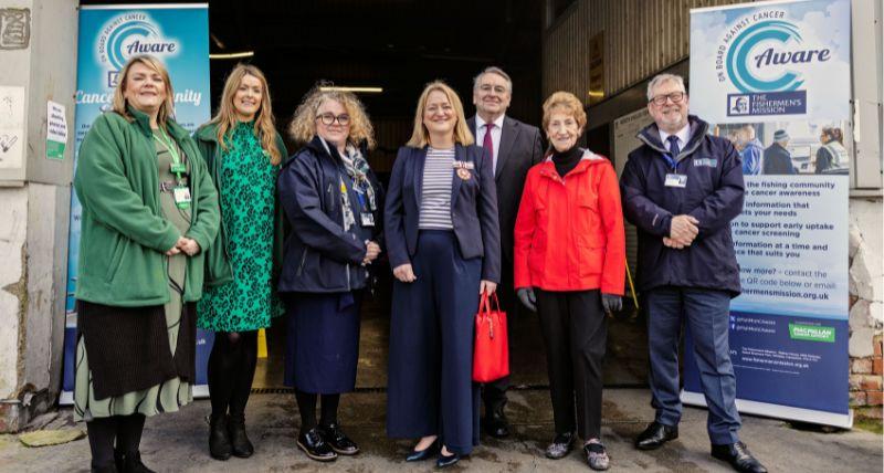 The launch of the C-Aware programme on North Shields Fish Quay