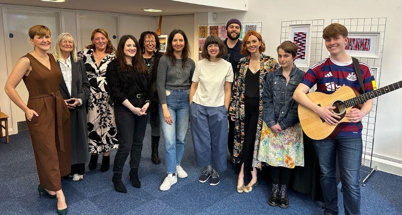 The artists and organisers behind the Pop Up Gallery in North Shields.