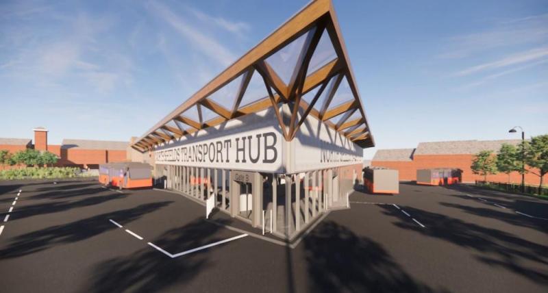 Artists impression of the redeveloped North Shields transport hub