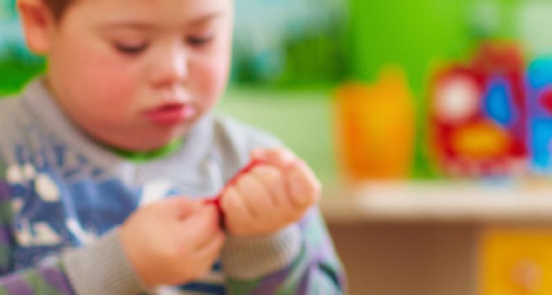 Pupils with special educational needs in a classroom